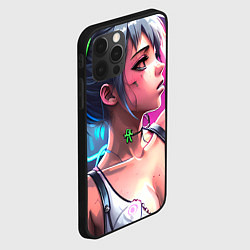 Чехол для iPhone 12 Pro Девушка в неоне, цвет: 3D-черный — фото 2