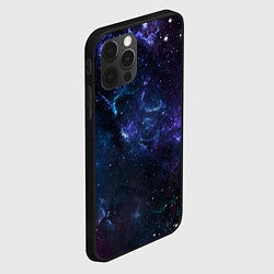 Чехол для iPhone 12 Pro Сияние галактик Космос, цвет: 3D-черный — фото 2