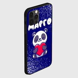 Чехол для iPhone 12 Pro Марго панда с сердечком, цвет: 3D-черный — фото 2
