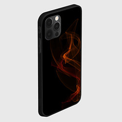 Чехол для iPhone 12 Pro Абстракция дым, цвет: 3D-черный — фото 2