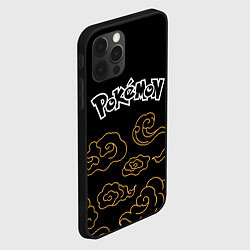 Чехол для iPhone 12 Pro Pokemon anime clouds, цвет: 3D-черный — фото 2