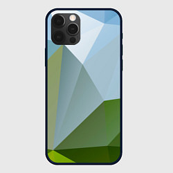 Чехол для iPhone 12 Pro Геометрические соединения фигур, цвет: 3D-черный
