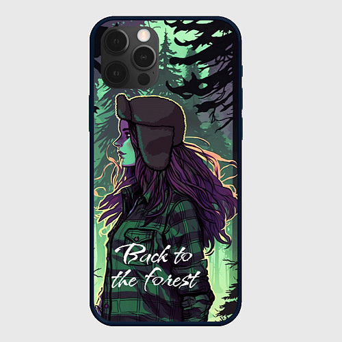 Чехол iPhone 12 Pro Венди - Back to the forest / 3D-Черный – фото 1