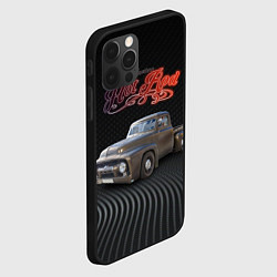 Чехол для iPhone 12 Pro Хот род на базе модели Ford F-100, цвет: 3D-черный — фото 2