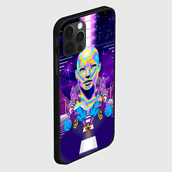 Чехол для iPhone 12 Pro Goddess with two Beerus - vaporwave, цвет: 3D-черный — фото 2