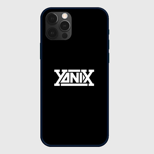 Чехол iPhone 12 Pro Yanix надпись / 3D-Черный – фото 1