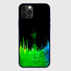 Чехол для iPhone 12 Pro Геометрическая музыкальная волна, цвет: 3D-черный