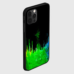 Чехол для iPhone 12 Pro Геометрическая музыкальная волна, цвет: 3D-черный — фото 2