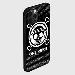 Чехол для iPhone 12 Pro One Piece с потертостями на темном фоне, цвет: 3D-черный — фото 2