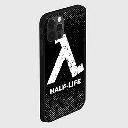 Чехол для iPhone 12 Pro Half-Life с потертостями на темном фоне, цвет: 3D-черный — фото 2