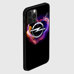 Чехол для iPhone 12 Pro С логотипом Опель, цвет: 3D-черный — фото 2
