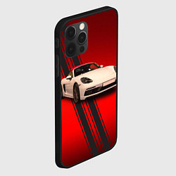 Чехол для iPhone 12 Pro Немецкий спортивный автомобиль Porsche, цвет: 3D-черный — фото 2