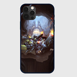 Чехол для iPhone 12 Pro Team Deep Rock Galactic, цвет: 3D-черный