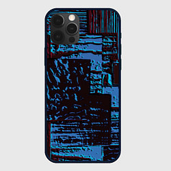 Чехол для iPhone 12 Pro Рельеф камня, цвет: 3D-черный