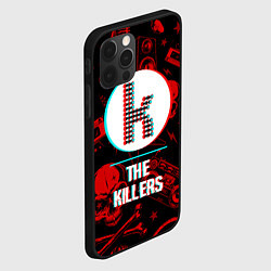 Чехол для iPhone 12 Pro The Killers rock glitch, цвет: 3D-черный — фото 2