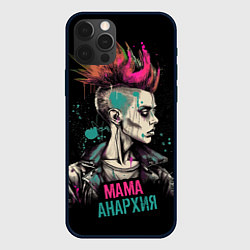 Чехол для iPhone 12 Pro Мама анархия, цвет: 3D-черный