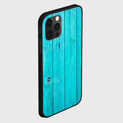 Чехол для iPhone 12 Pro Ярко-голубое дерево, цвет: 3D-черный — фото 2