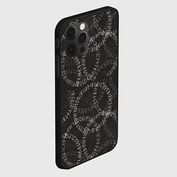 Чехол для iPhone 12 Pro Круговые руны, цвет: 3D-черный — фото 2