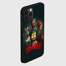 Чехол для iPhone 12 Pro Zombie simpsons, цвет: 3D-черный — фото 2