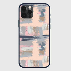 Чехол для iPhone 12 Pro Абстрактная пастель, цвет: 3D-черный
