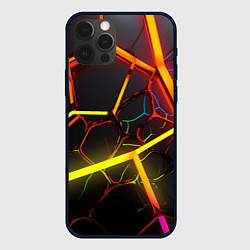 Чехол для iPhone 12 Pro Неоновые трубки, цвет: 3D-черный