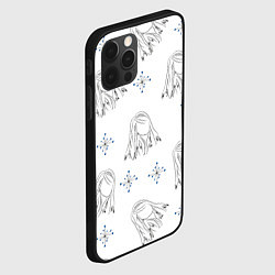 Чехол для iPhone 12 Pro Женский силуэт, цвет: 3D-черный — фото 2