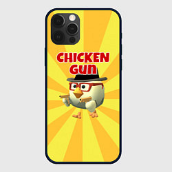 Чехол для iPhone 12 Pro Chicken Gun с пистолетами, цвет: 3D-черный