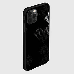 Чехол для iPhone 12 Pro Векторная сетка, цвет: 3D-черный — фото 2