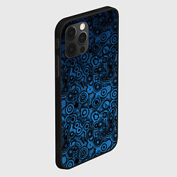 Чехол для iPhone 12 Pro Смешение молекул midjourney, цвет: 3D-черный — фото 2