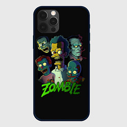 Чехол для iPhone 12 Pro Zombie Simpsons, цвет: 3D-черный