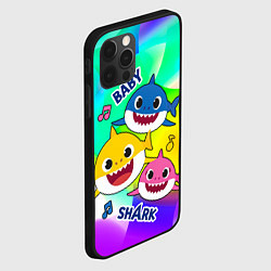 Чехол для iPhone 12 Pro Baby Shark Brooklyn and friends, цвет: 3D-черный — фото 2