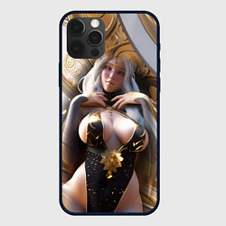 Чехол iPhone 12 Pro Девушка с большим бюстом