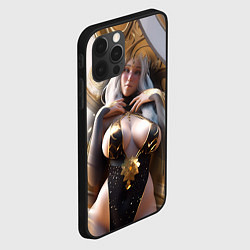 Чехол для iPhone 12 Pro Девушка с большим бюстом, цвет: 3D-черный — фото 2