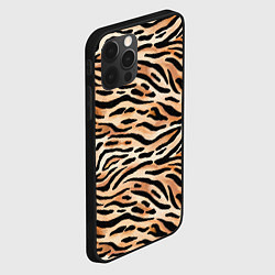 Чехол для iPhone 12 Pro Тигровая окраска, цвет: 3D-черный — фото 2