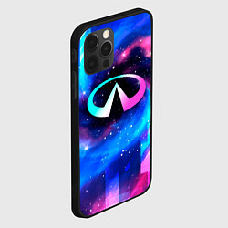 Чехол для iPhone 12 Pro Infiniti неоновый космос, цвет: 3D-черный — фото 2