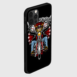 Чехол для iPhone 12 Pro Lynyrd Skynyrd - байкер, цвет: 3D-черный — фото 2