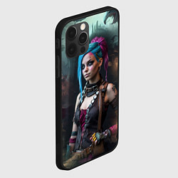 Чехол для iPhone 12 Pro Fantasy Jinx Art Arcane League of Legends, цвет: 3D-черный — фото 2