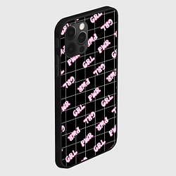 Чехол для iPhone 12 Pro Girl power - черный в клетку, цвет: 3D-черный — фото 2