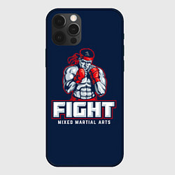 Чехол для iPhone 12 Pro Fight ММА, цвет: 3D-черный