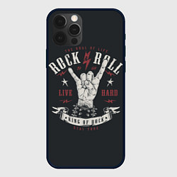 Чехол для iPhone 12 Pro Rock and roll - жест козы, цвет: 3D-черный