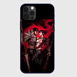 Чехол для iPhone 12 Pro Серый страж и Морриган, цвет: 3D-черный