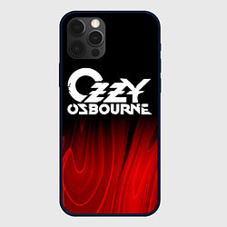 Чехол для iPhone 12 Pro Ozzy Osbourne red plasma, цвет: 3D-черный