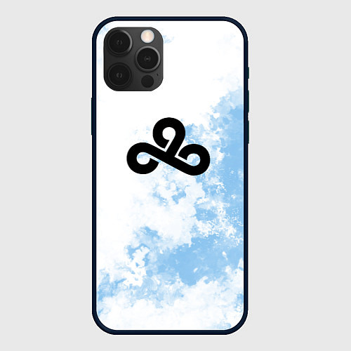 Чехол iPhone 12 Pro Cloud9 Облачный / 3D-Черный – фото 1