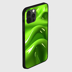 Чехол для iPhone 12 Pro Зеленая слизь, цвет: 3D-черный — фото 2