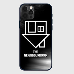 Чехол для iPhone 12 Pro The Neighbourhood glitch на темном фоне, цвет: 3D-черный