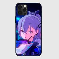 Чехол для iPhone 12 Pro Хонкай Стар Рейл: Серебряный Волк, цвет: 3D-черный