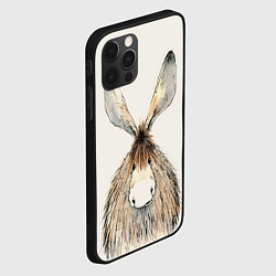Чехол для iPhone 12 Pro Ушастый ослик, цвет: 3D-черный — фото 2