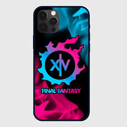 Чехол iPhone 12 Pro Final Fantasy - neon gradient