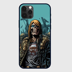 Чехол для iPhone 12 Pro Iron Maiden Fallen Angel, цвет: 3D-черный