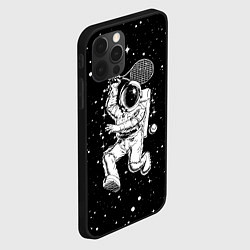 Чехол для iPhone 12 Pro Space tennis - astronaut, цвет: 3D-черный — фото 2